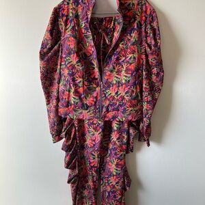 Sassy Jones Vibrant Floral Pantsuit